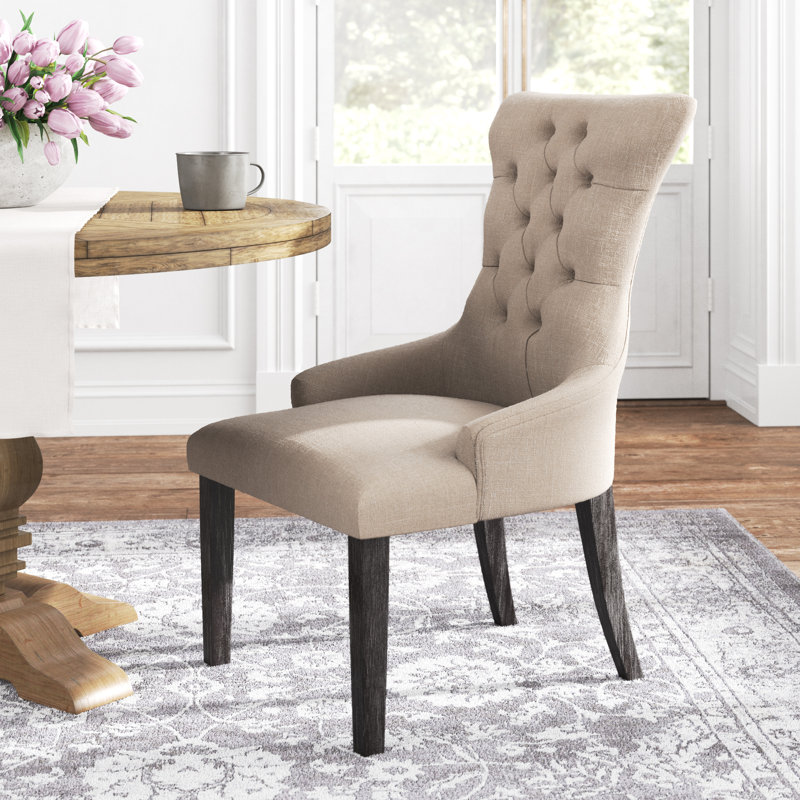 Kelly Clarkson Home Concert Tufted Upholstered Arm Chair in Beige